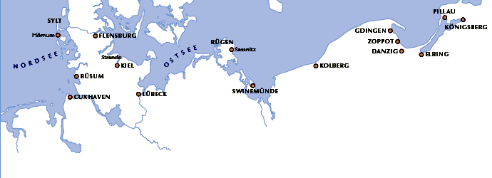 Seegebite Ostsee - Seebestattung